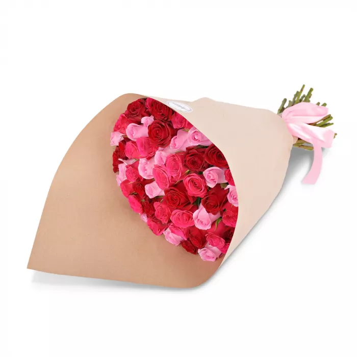 Букет из 51 розы ягодный микс