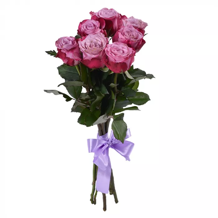 Букет из 7 сиреневых роз