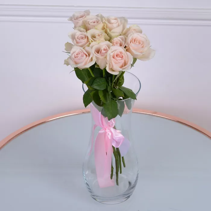 Букет из 11 нежно-розовых роз