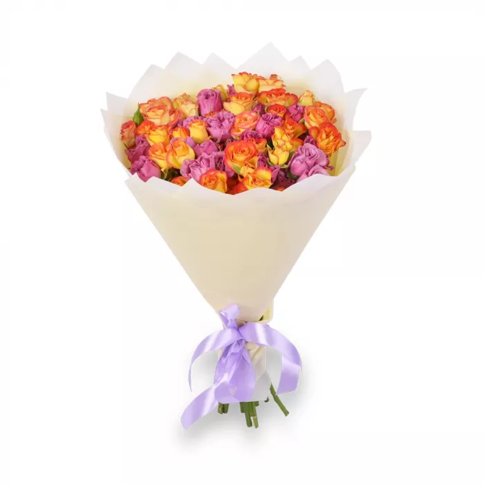 Букет из 11 кустовых роз микс