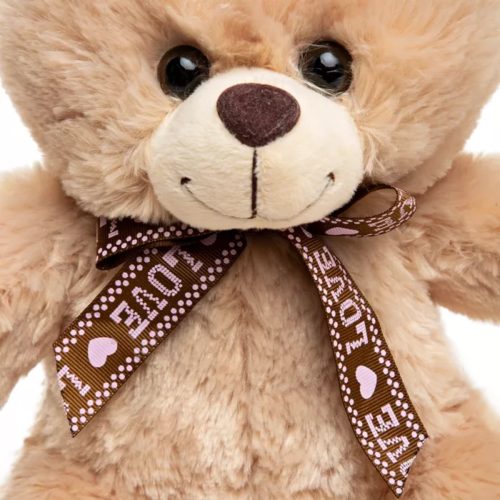 Плюшевый мишка бежевый 39х30