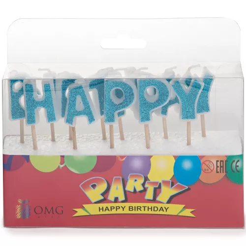Свечи-буквы "Happy Birthday"
