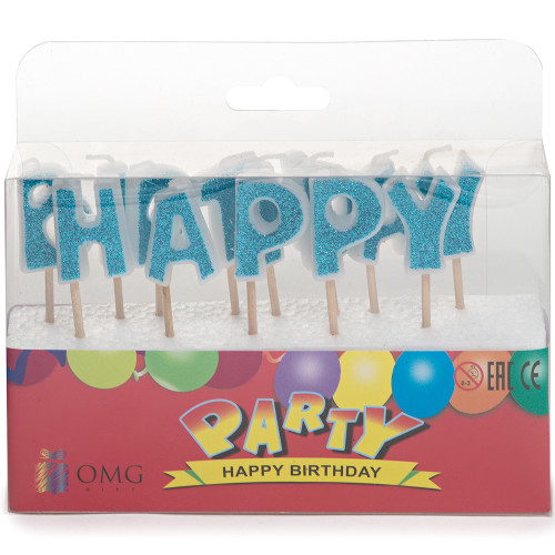 Свечи-буквы "Happy Birthday"
