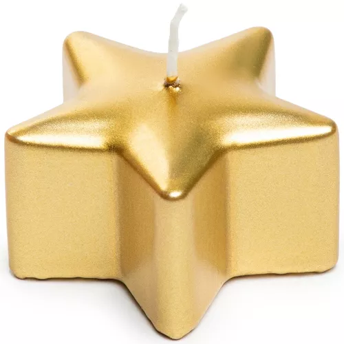Свеча звезда золотая 86гр