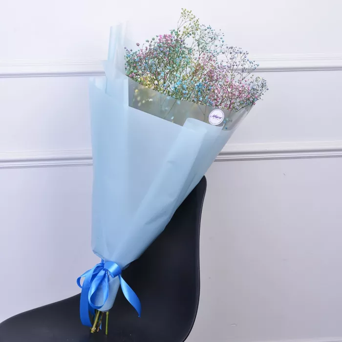 Букет из 7 радужных гипсофил