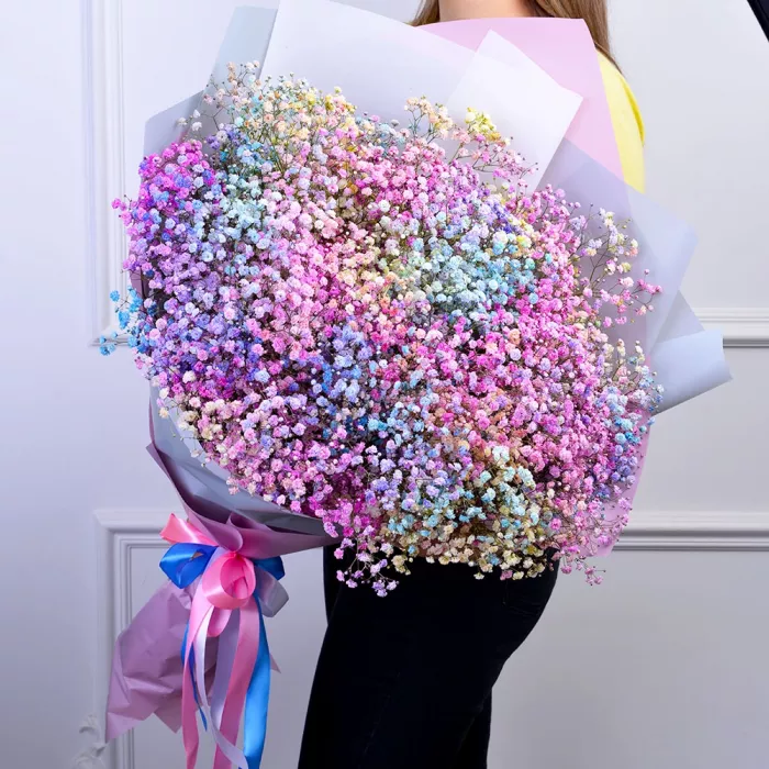 21 разноцветная гипсофила