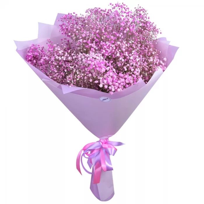 Букет из 11 розовых гипсофил