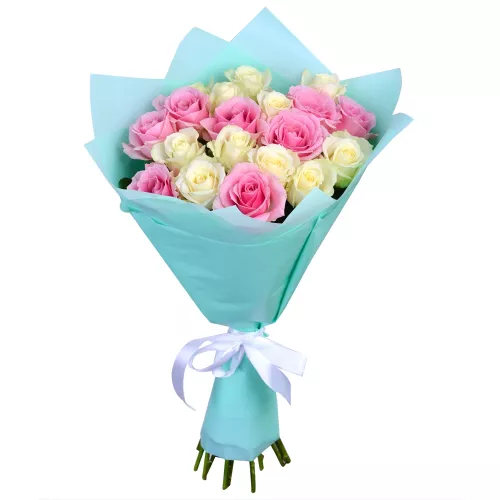 Букет из 19 роз микс 60 см