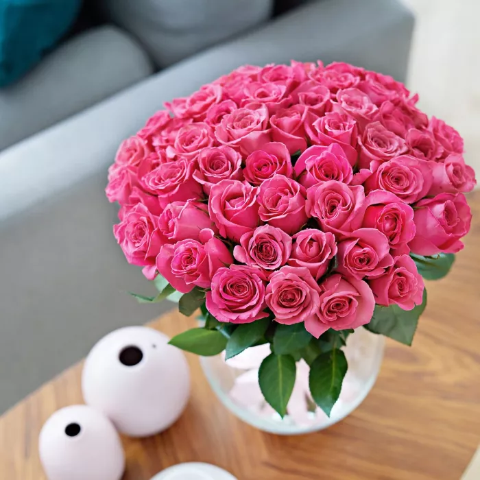 Букет из 51 розовой розы