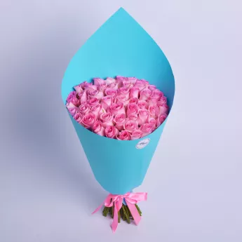 Букет из 51 розовой розы