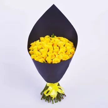 51 желтая роза